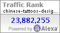 Alexa Certified Traffic Ranking for chinese-tattoos-designs.com